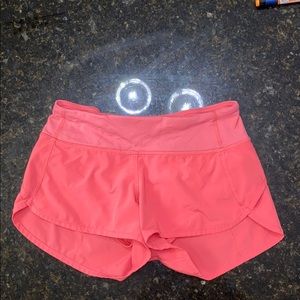 Pink Lululemon Athletica Shorts